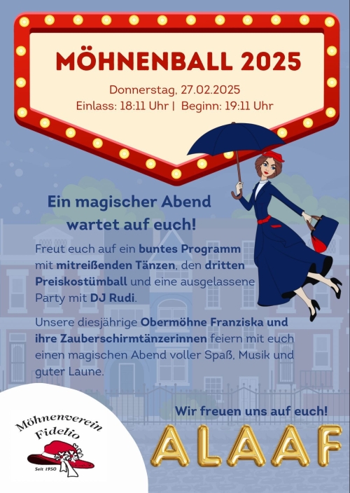 Flyer Preiskostümball 2025
